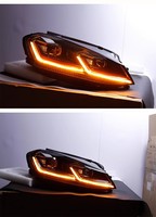 Phare à LED pour VW Golf 7 MK7 2013-2016 Golf7 DRL Dynamic Signal Head Lamp Projector Automotive Accessories