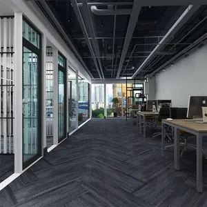 Yüksek kaliteli bitüm destek ofis ticari halı için uygundur bilardo odaları ve sinemalar karo halı