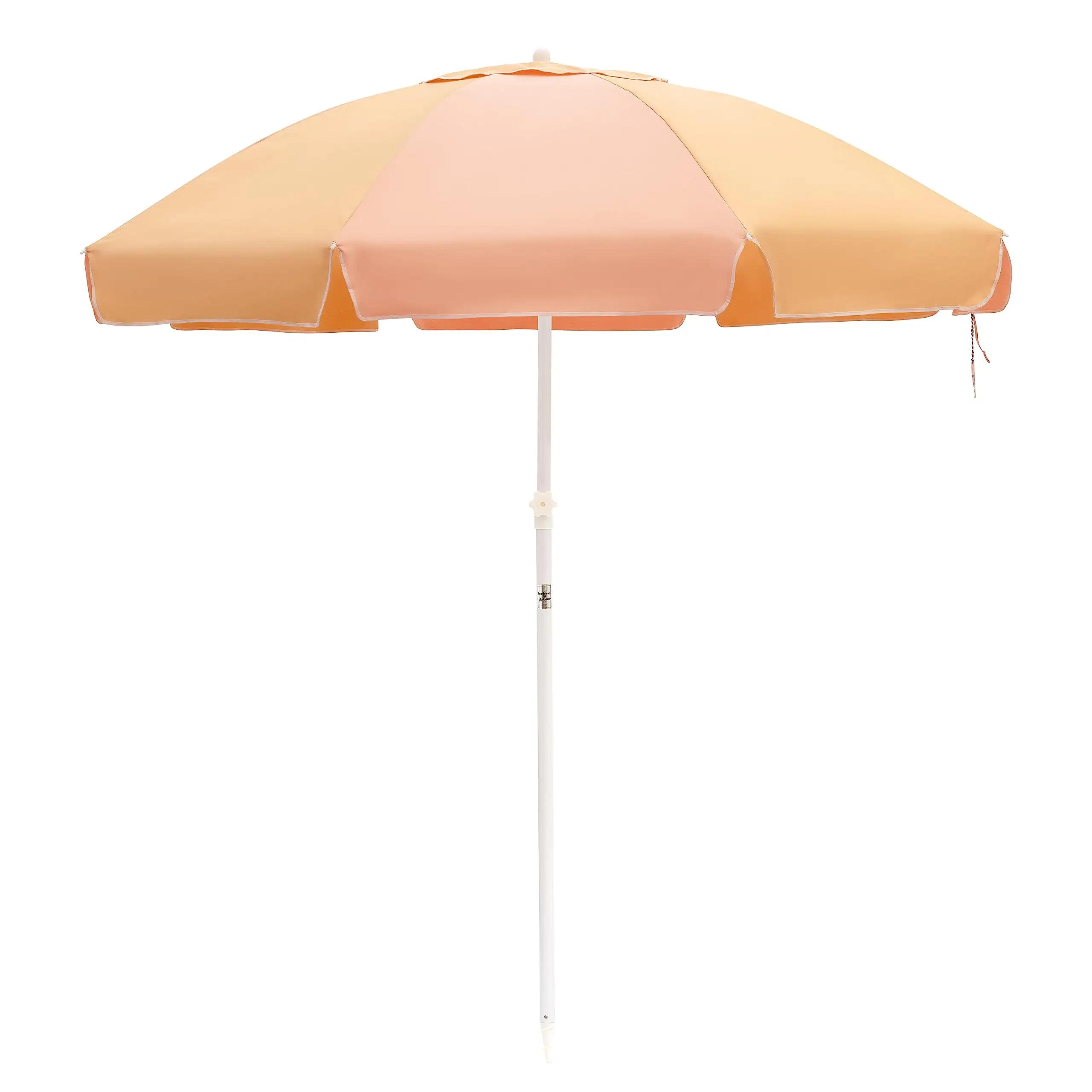 6ft 1.8M Custom Roze Wit Stalen Frame Aluminium Paal Verstelbare Hoogte Uv 50 + Parasol Buiten Zon Parasols Voor Achtertuin