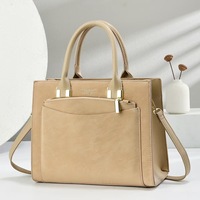 Grand sac fourre-tout mat pour femmes en cuir PU, sac à main à bandoulière avec fermeture éclair