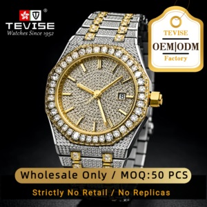 Reloj Mecánico TEVISE con Logotipo Personalizado, Reloj de Lujo para Hombre con Parte Trasera de Acero Inoxidable, Reloj Automático para Hombre - Product Image 1