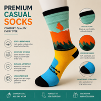 Chaussettes décontractées personnalisées de haute qualité, antidérapantes, antibactériennes, avec logo, respirantes pour un usage quotidien, OEM, faible MOQ