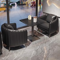 Fauteuil de banquette canapé en cuir personnalisé bar commercial bon marché ensemble de table facile à nettoyer meubles de salon discothèque pub cocktail