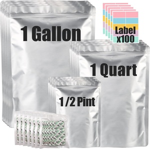 ถุงซิปล็อคแบบตั้งได้สั่งทำขายส่ง ขนาด 7 กรัม 1 แกลลอน 1 ปอนด์ 5 แกลลอน - Product Image 1