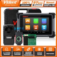 Programador de Llaves de Auto Vident ISmart 800Pro IM, Herramienta de Diagnóstico Automotriz, Escáner OBD2 Bidireccional, 38 Funciones de Reinicio, IMMO Avanzado, Reprogramación de Llaves Perdidas
