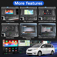 Kit de Módulo Decodificador Inalámbrico Apple CarPlay y Android Auto para Toyota Sienna 2011-2014 E7027, Actualización de Pantalla OEM