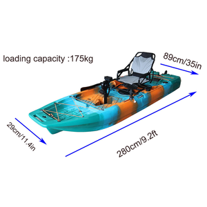 Kayak modulaire avancé 2026 de 9 pieds avec propulsion à pédales <span class=keywords><strong>ou</strong></span> moteur électrique, <span class=keywords><strong>aileron</strong></span> <span class=keywords><strong>ou</strong></span> hélice en HDPE, bateau de pêche léger et facile à transporter - Product Image 5