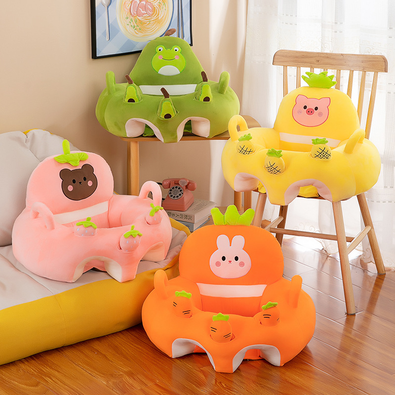 Canapé Enfant Ours En Peluche - 50x50x45 Cm - Fauteuil Mignon Pour Chambre Bébé, Décoration Intérieure Douce