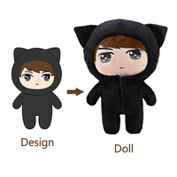 Fabrication OEM pour figurine en peluche Kpop Idol de 20 cm, taille mini, en coton PP, super douce, jouet en peluche