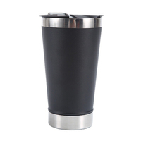 Mug à bière isotherme en acier inoxydable à double paroi, personnalisé par sublimation, OEM