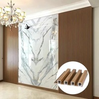 Nuevo Revestimiento Interior 3D de PVC, Paneles de Pared Acústicos, Impermeables y Resistentes al Fuego, Alternativa a la Madera, Paneles de Pared Ranurados WPC para Decoración