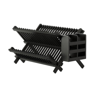 Modern Bambu Çift Katmanlı Kancalı Çok Amaçlı Katlanabilir Bulaşık Düzenleyici 43x34cm Türkiye'den - Product Image 3