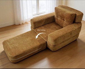 Nouveau modèle de canapé pliant individuel en mousse compressée sous vide, canapé de loisirs, vente directe usine - Product Image 4