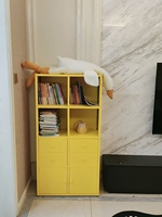 Étagère en métal avec tiroirs et portes de placard, meuble de rangement et d'organisation pour le salon