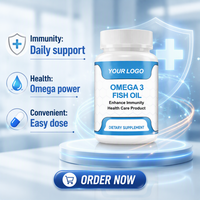 Capsules d'huile de poisson oméga 3 1000 mg, marque privée OEM ODM, complément nutritionnel naturel pour adultes
