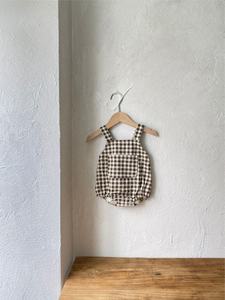 Camiseta de una pieza con cuello abierto para bebés, otoño 2026, para niños y niñas, ropa de verano para gatear - Product Image 4