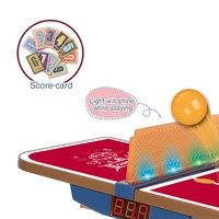 Nouveau jouet sportif 2 en 1 : pistolet de tennis de table miniature portatif pour enfants avec lancement, jeu d'équilibre et de comptage, lumière et son