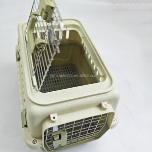Caisse de transport pour animaux de compagnie en plastique respirant avec boucle à pression classique, approuvée <span class=keywords><strong>IATA</strong></span> pour les voyages en voiture et destinée aux grossistes en animalerie - Product Image 2