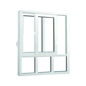 Good price glass balcony UPVC frame sliding windows window design for kenya
