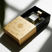 Boîte magnétique personnalisée pour parfum avec emballage de luxe en boîte cadeau noire