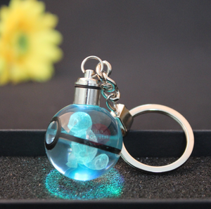 Llavero de Cristal K9 con Luz LED de Pokémon, Recuerdo de Venta al por Menor, Llavero de Poké Ball con Láser 3D para Niños - Product Image 5