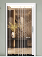 Porte pliante moderne en polycarbonate à prix abordable pour paroi de douche de salle de bain avec protection étanche complète