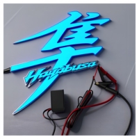 Autocollant EL pour moto Hayabusa DC12V. Réveille l'âme des faucons. Répare la légende. Transforme votre moto en symbole nocturne.