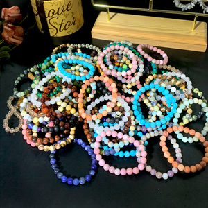 ขายดี สร้อยข้อมือลูกปัดคริสตัลหินกึ่งมีค่า ขนาด 4/6/8/10/12/14 มม. สำหรับผู้หญิงและผู้ชาย เครื่องประดับแฟชั่น - Product Image 3