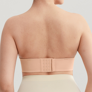 <span class=keywords><strong>Sujetador</strong></span> Push Up de Talla Grande al por Mayor para Mujer con Tira Suave Desmontable y Convertible, sin <span class=keywords><strong>Tirantes</strong></span> con Soporte de Busto y Aro, de Media Copa - Product Image 5