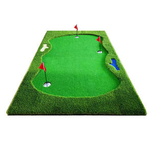 Dispositivo de práctica de putting verde de simulación de golf, alfombrilla de césped artificial, verde portátil móvil de golf - Product Image 1
