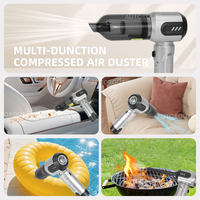 Aspirateur de voiture portable rechargeable 6000 mAh, 18000 Pa, aspirateur à main pour sièges de voiture, tapis de sol, poils d'animaux