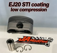 Kit de pistons forgés en aluminium EJ20 STI 4032 avec revêtement phosphate pour modification de moteur turbo