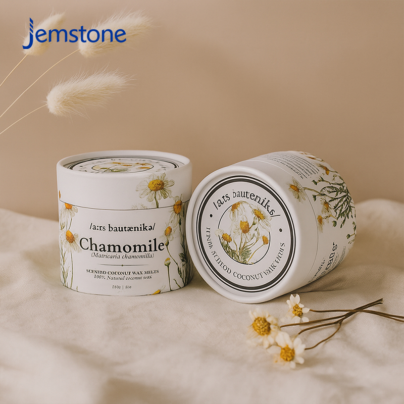 Custom Recyclable Food Organic Tea Infusion Kraft Cardboard Tube Packaging Wax Candle Tea Paper Tube Cylinder Packaging
