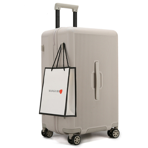 Valise en aluminium à grande capacité, à double roues, avec poignée latérale, de luxe, pour les voyages, les affaires, les loisirs, avec logo personnalisé en gros - Product Image 4