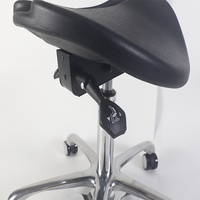 Chaise de laboratoire industrielle sur mesure avec siège en selle, dureté spéciale, antistatique ESD pour usage hospitalier/laboratoire