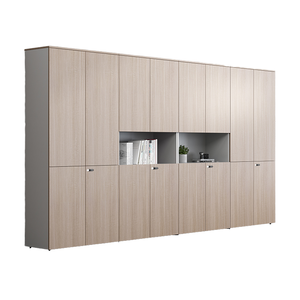 <span class=keywords><strong>FoShan</strong></span> Bureau Classeur En Acier avec Serrure À Code En Bois Patron Bibliothèque Plaque Casier pour La Maison Chambre École Gym Atelier Utilisation
