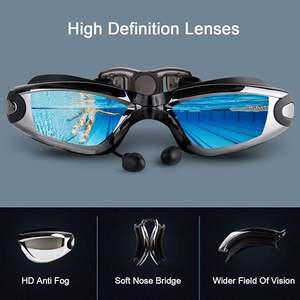 <span class=keywords><strong>Occhialini</strong></span> da <span class=keywords><strong>nuoto</strong></span> da corsa professionali per adulti giovani uomini donne in Silicone protezione UV impermeabile Anti-appannamento con lenti per PC - Product Image 4