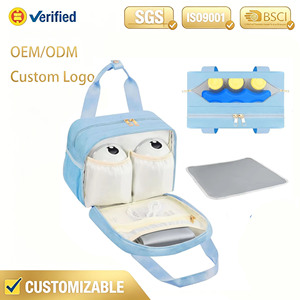 Portable Pumps Carrying Case for <b>Nursing</b> Moms Custom Breastmilk Cooler <b>Bag</b> with Wearable Breast Pumps Accessories - Product Image 1