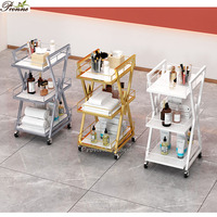 Valise de rangement professionnelle, chariot à roulettes pour salon de beauté, coiffeur, maquillage, étui organiseur