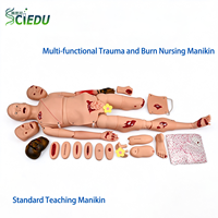 Mannequin de soins infirmiers pour traumatismes SCIEDU, entièrement fonctionnel, pour la formation médicale en premiers secours, hémostase, bandage, fracture, simulation de brûlures.