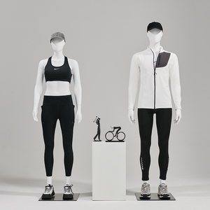 หุ่นแสดงแบบเต็มตัวทำจากพลาสติกสำหรับโชว์เสื้อผ้าแนวสปอร์ตสำหรับผู้ชายผู้หญิง - Product Image 3