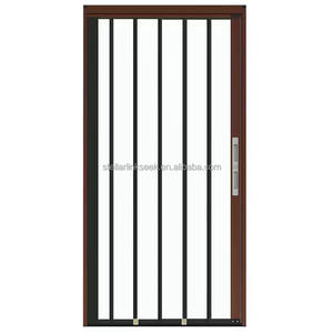 Portes pliantes en aluminium à cadre mince, écoénergétiques, verre clair/givré, gain de place pour cuisine, salon, couloir, panneau PC - Product Image 2