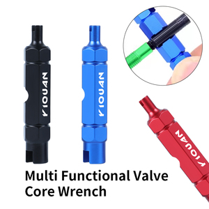 Outil de réparation multifonctionnel 3 en 1 direct usine pour vélo de route, clé à valve en aluminium pour pneus de vélo, clé à noyau de valve AV/FV - Product Image 3