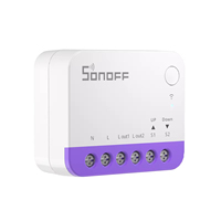 Sonoff MINI-RBS Matter Wi-Fi Saklar Roller Shutter Pintar untuk Tirai dengan Layar OLED, Penggunaan di Hotel dan Rumah, Kalibrasi, Penjadwalan, Kontrol Alexa