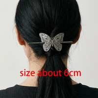 Barrette à cheveux nœud celtique papillon, épingle à cheveux viking nordique Wiccan païenne, épingle à cheveux gothique féerique sorcière pour femme