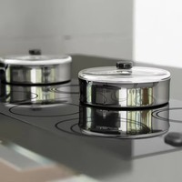 Meuble de cuisine contemporain style Shaker en bois massif sur mesure, organisateur de garde-manger, évier de comptoir en acier inoxydable 304, panneau mélaminé