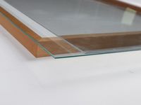 Bingkai Foto Kayu Kaca Ganda 8*10 Inch Bingkai Gambar Kayu Maple Dengan Alas MDF Ukuran Kustom OEM ODM untuk Dekorasi Rumah Retail
