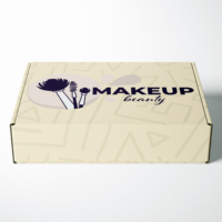 Conception gratuite Logo personnalisé rose recyclable ondulé Mailer carton emballage de papier boîte postale d'expédition pour cosmétique