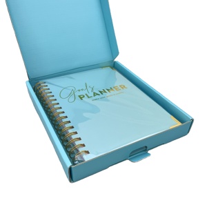 <span class=keywords><strong>Agenda</strong></span> de cuaderno con encuadernación en espiral 2024 con planificador encuadernado en bobina de lino dorado, acepta logotipo personalizado, tela de lino de regalo - Product Image 1