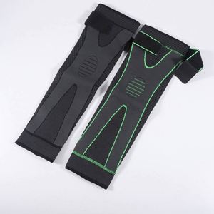 1 Pcs Compression Shin Pads Support Stripe Sport Sleeve Arthritis Joint Pain Protector Adjustable Elastic Breathable Unisex Keep - Product Image 3